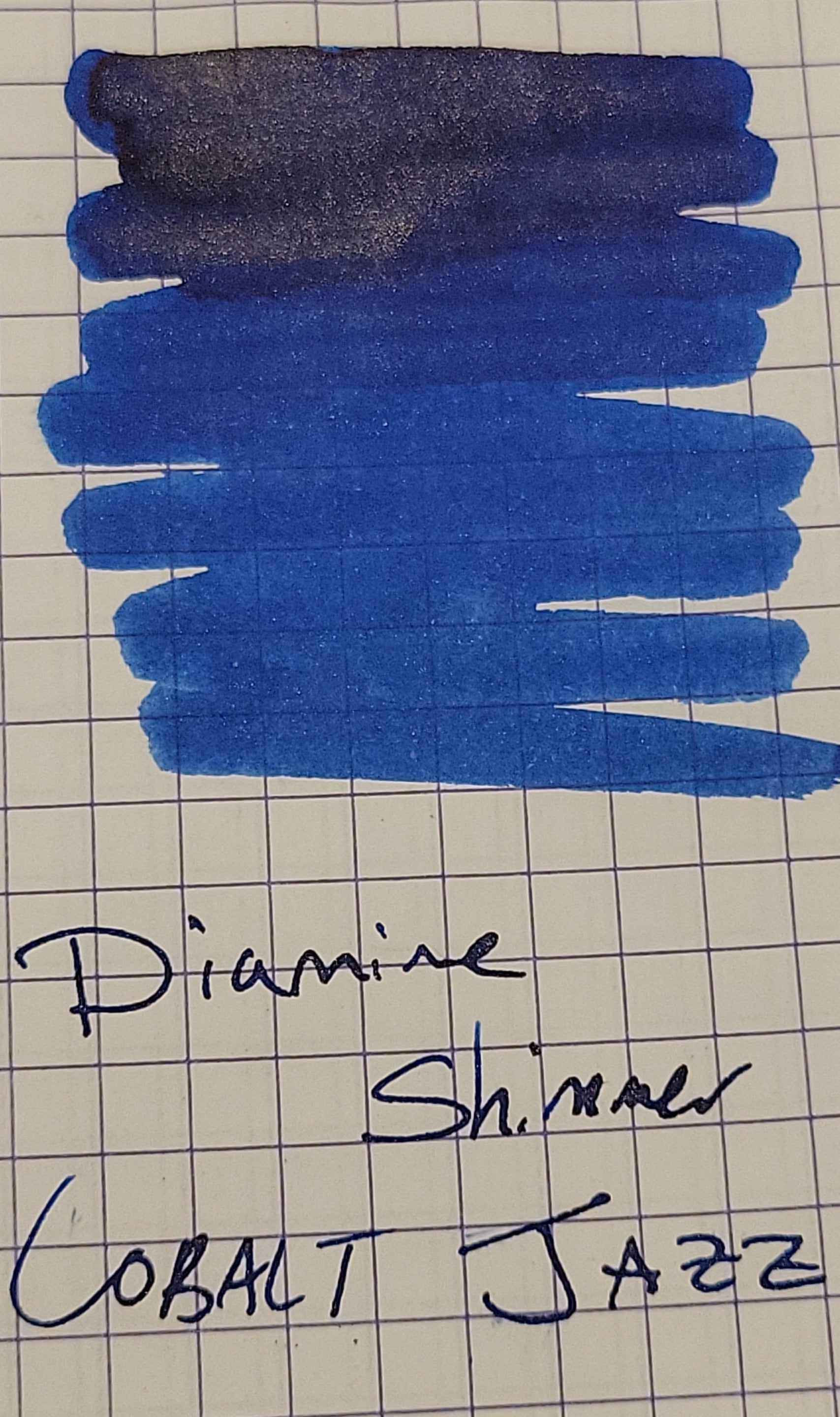Diamine Shimmer Ink 50 ml Cobalt Jazz - Silver shimmer - Pen Boutique Ltd