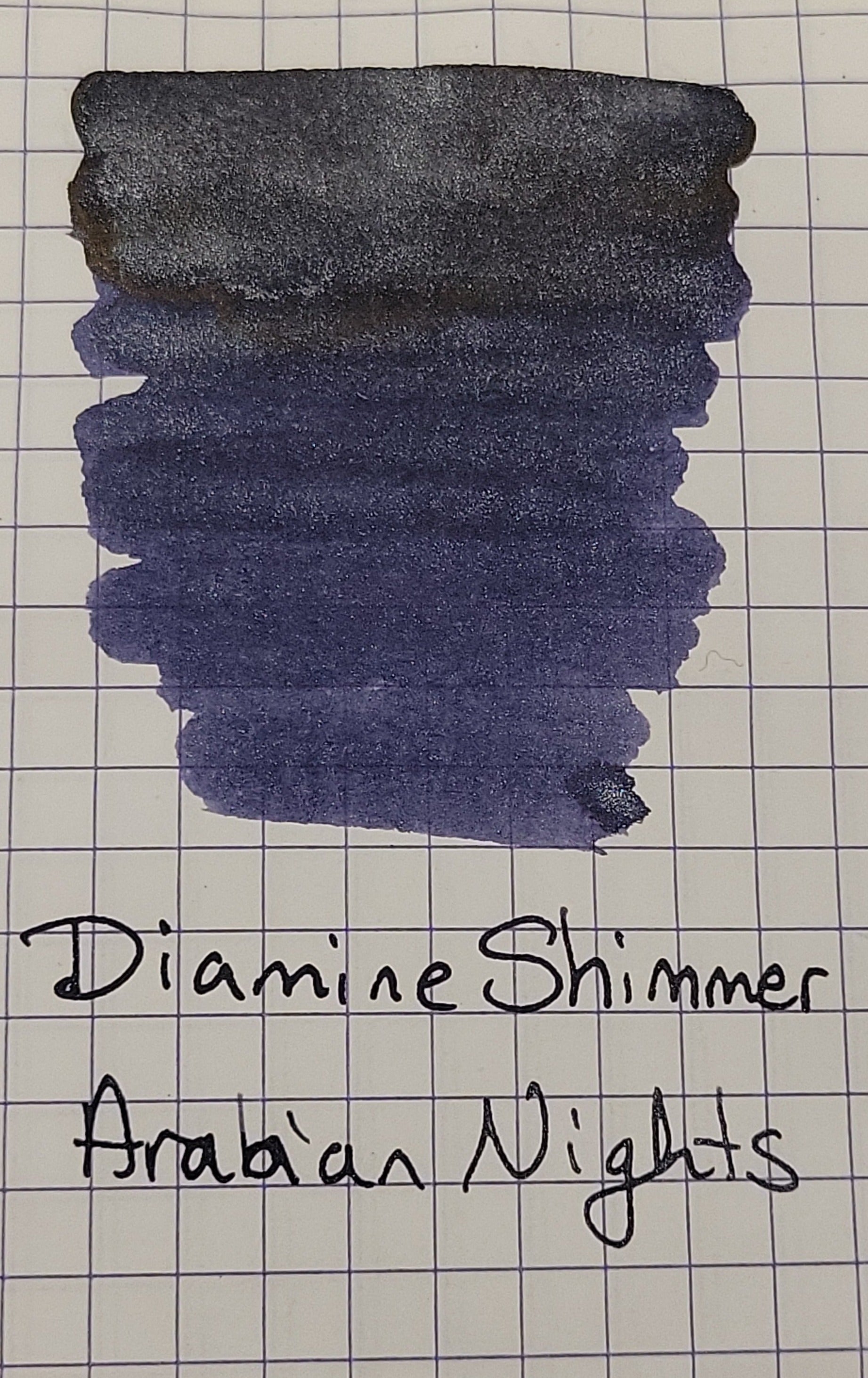 Diamine Shimmer Ink 50 ml Arabian Nights - Silver shimmer - Pen Boutique Ltd