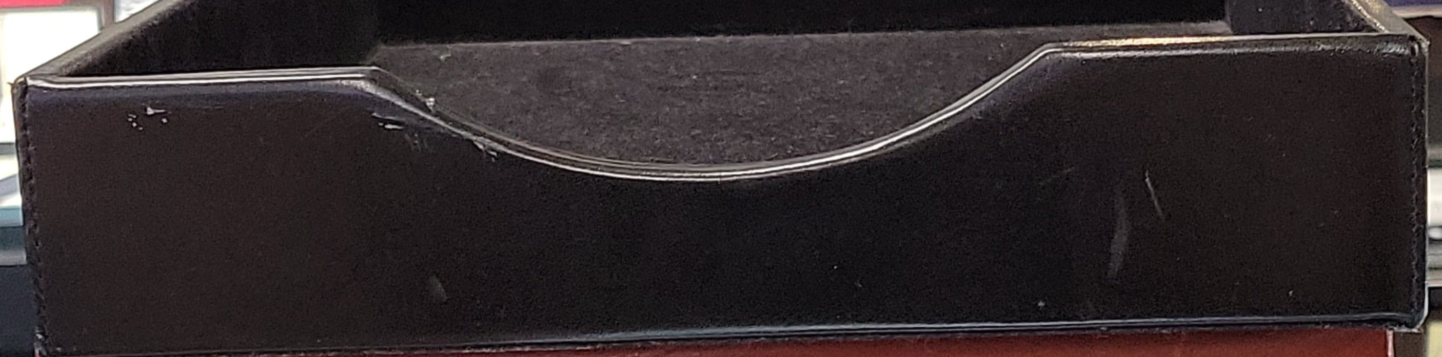 (Outlet) AMI Leather Letter Tray without Lid - Pen Boutique Ltd