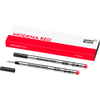 Montblanc Rollerball Pen Refill - Modena Red - Medium (2 Per Pack) - Pen Boutique Ltd