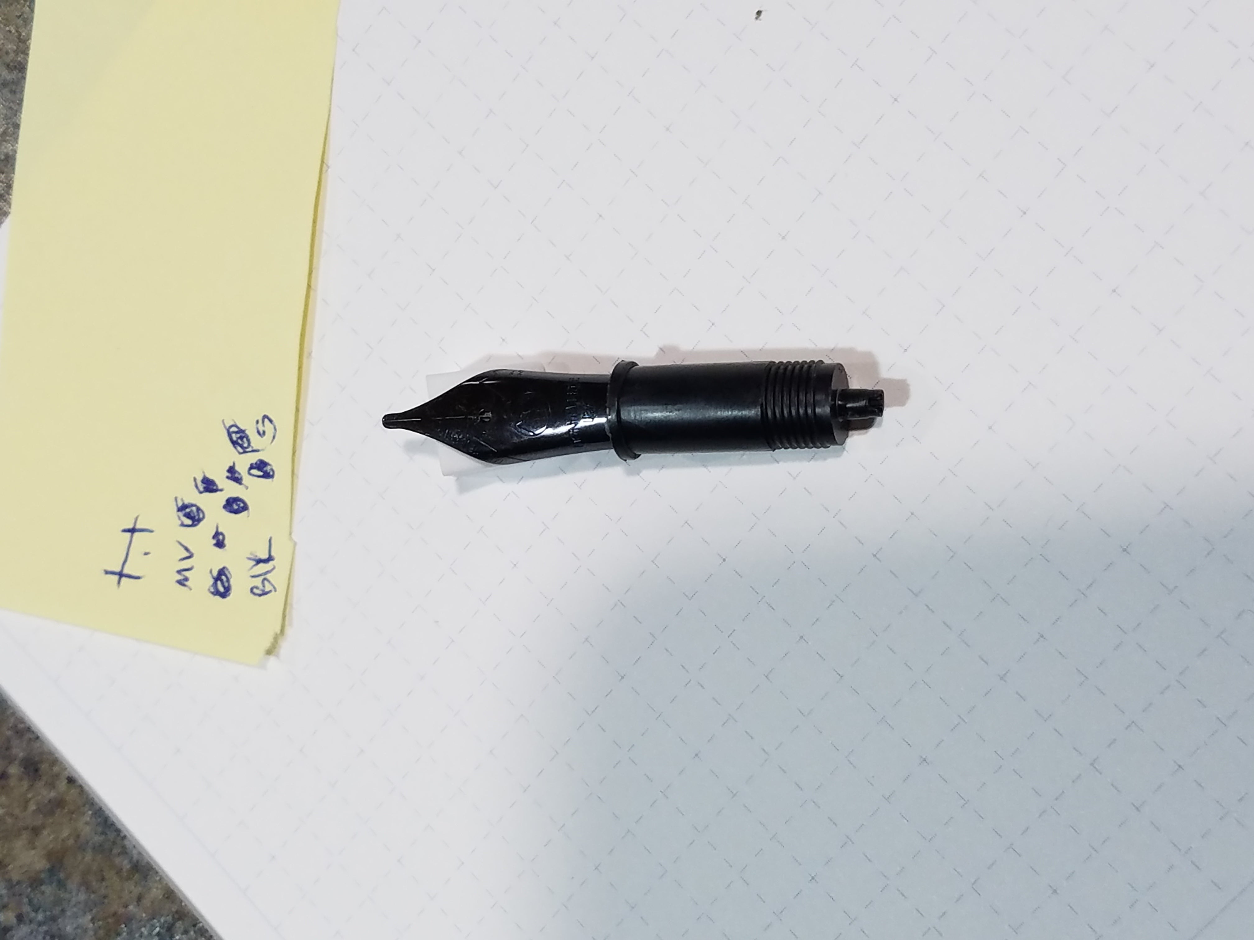 Monteverde Replacement Nib - 6 Black Stainless Steel (JW) - Pen Boutique Ltd