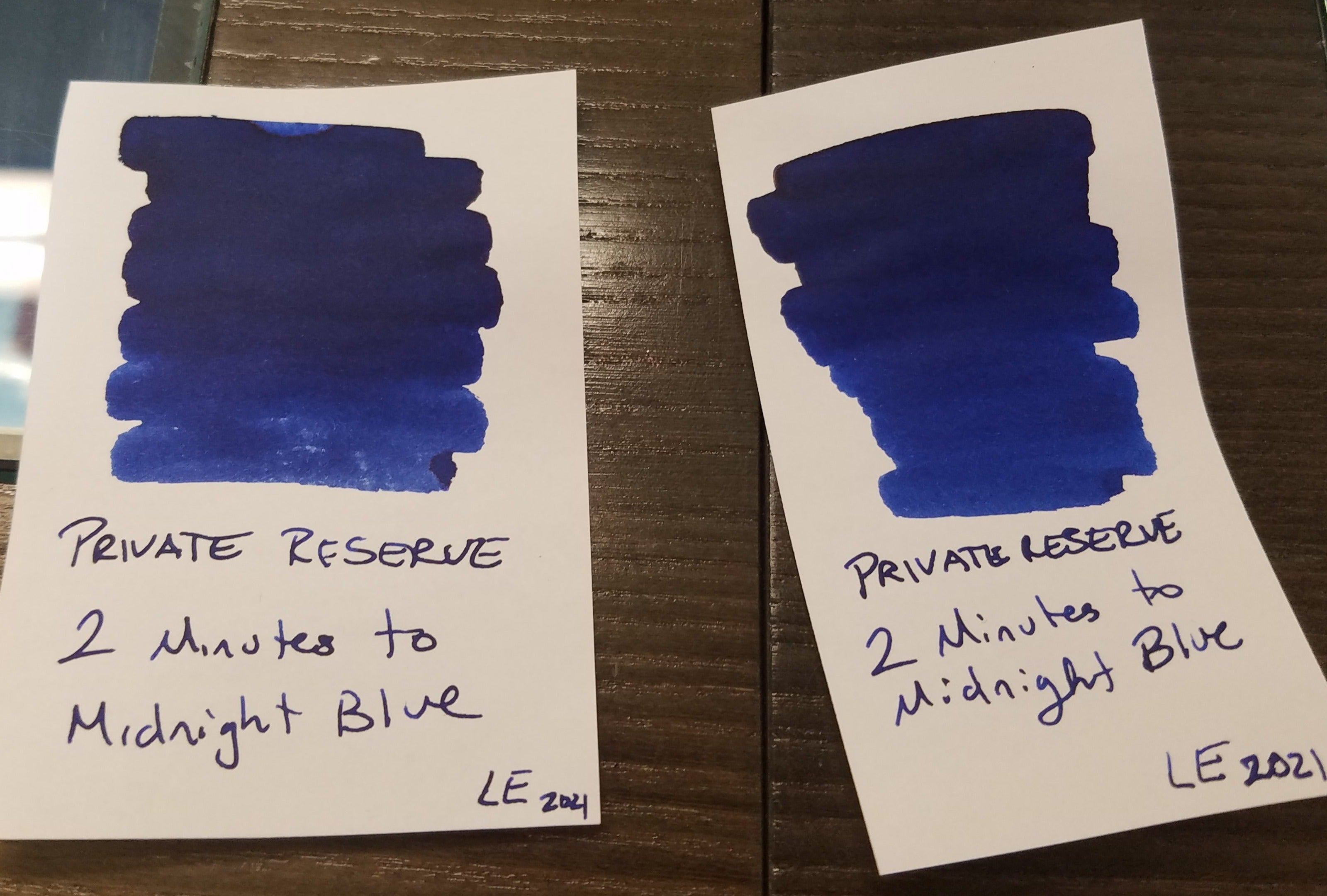 Private Reserve Ink Bottle - Limited Edition - 2 Minutes to Midnight Blue - 110ml - Pen Boutique Ltd