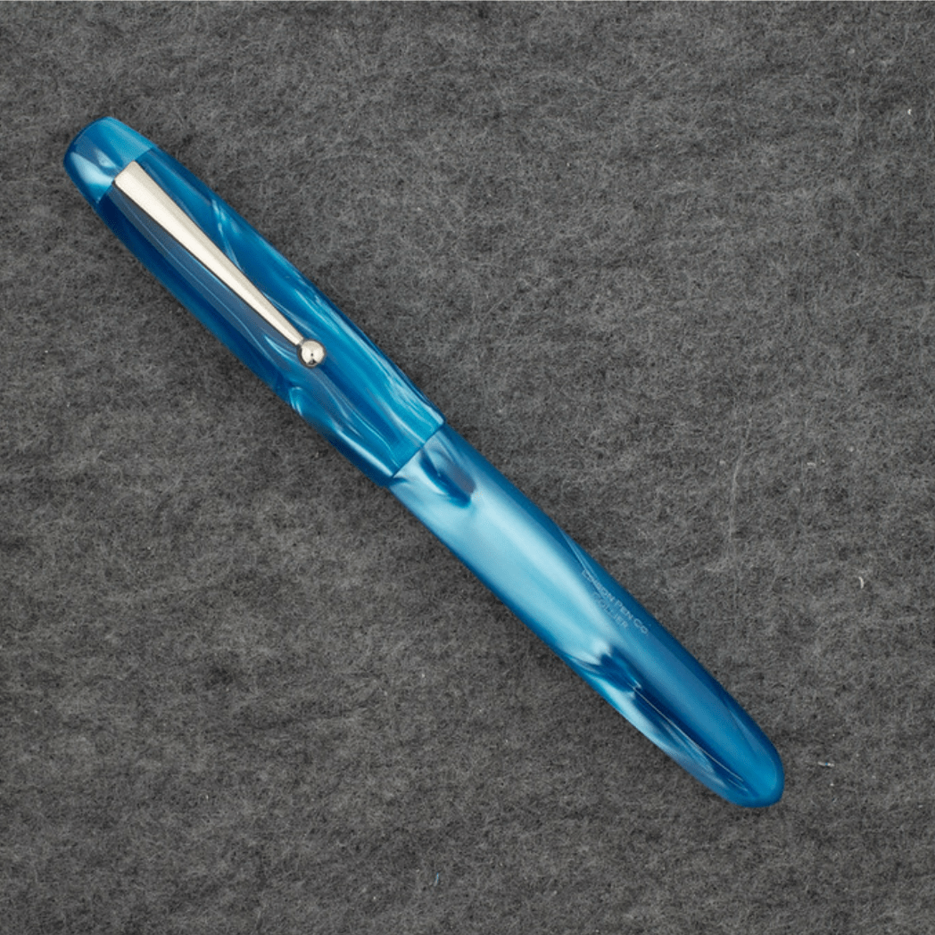 Edison Collier Fountain Pen - Azure Skies - 18K Nib - Pen Boutique Ltd