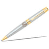Sheaffer 300 Brushed Chrome w/ Gold Trim Ballpoint Pen-Pen Boutique Ltd