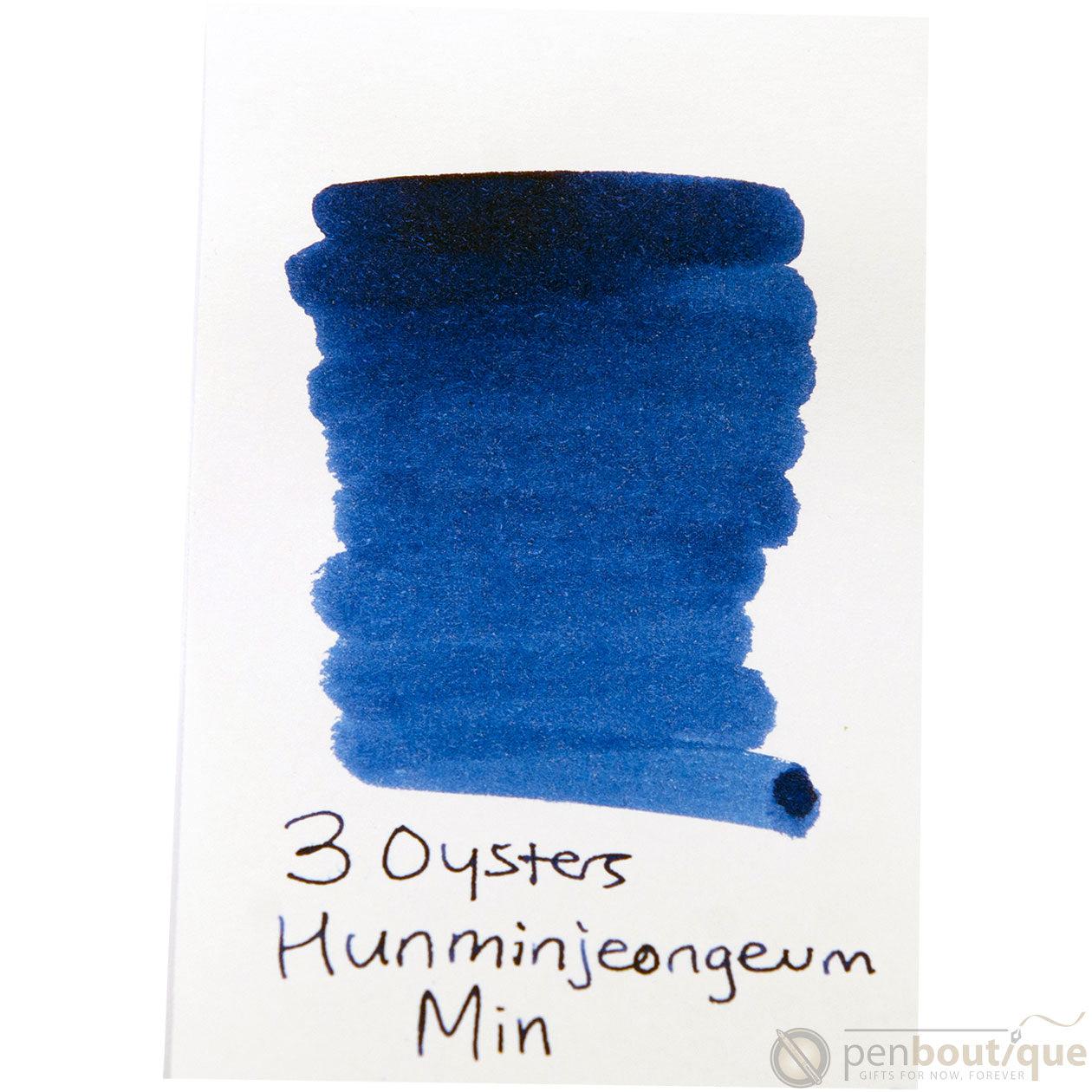 3 Oysters Hun Min Jeong Eum Cobalt - 18ml Bottled Ink - Pen Boutique Ltd