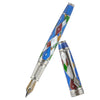 David Oscarson Harlequin Fountain Pen - Sapphire Blue - Pen Boutique Ltd