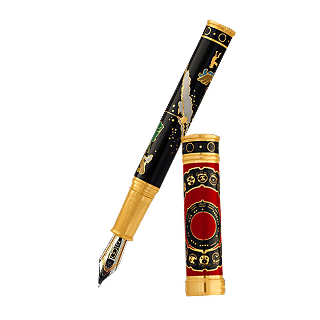 David Oscarson 2012 End of Days Fountain Pen - Opaque Red - Pen Boutique Ltd