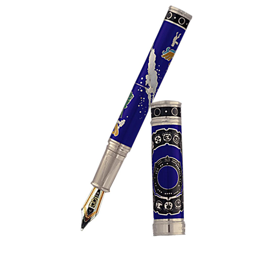 David Oscarson 2012 End of Days Fountain Pen - Sapphire Blue - Pen Boutique Ltd
