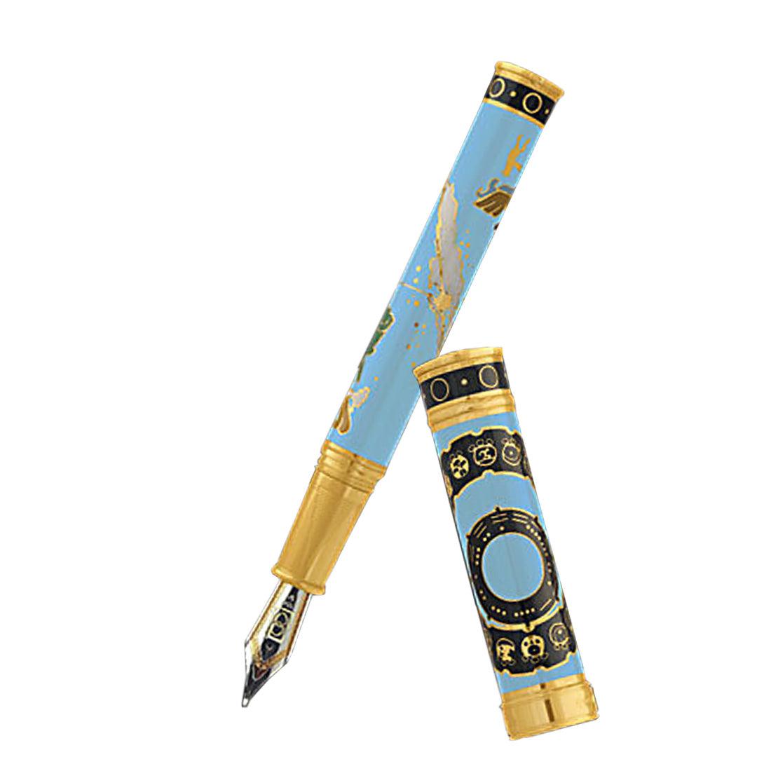 David Oscarson 2012 End of Days Fountain Pen - Azure Blue - Pen Boutique Ltd