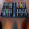 Yak Leather Premium Leather 24 Pen Case Black-Pen Boutique Ltd