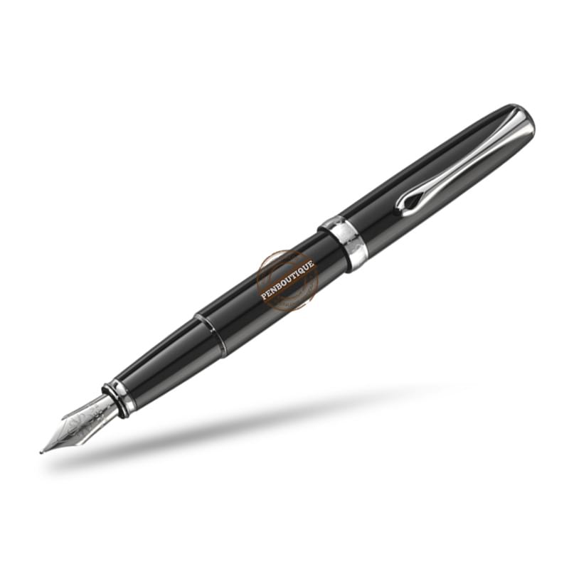 Diplomat Excellence A2 Fountain Pen - Black Lacquer - Pen Boutique Ltd