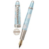 David Oscarson Seaside Fountain Pen - Limited Edition - Aquamarine/White - Pen Boutique Ltd