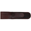 Yak Leather Premium Leather One Pen Pouch with Flap Brown-Pen Boutique Ltd