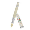 David Oscarson Tree of Life Fountain Pen - White with Orange and Green-Pen Boutique Ltd