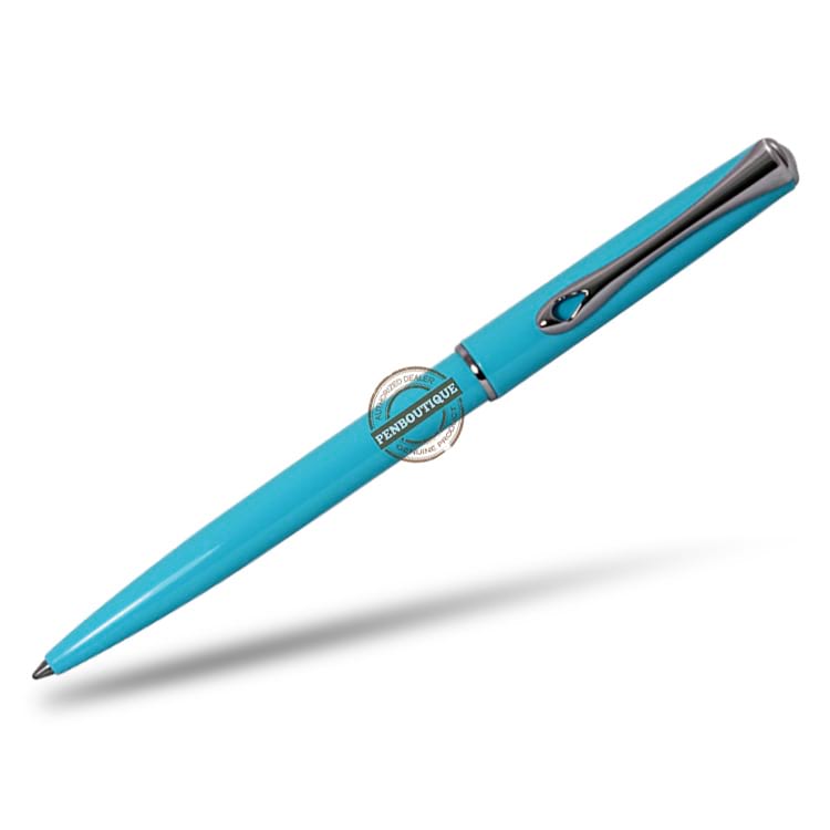 Diplomat Traveller EasyFLOW Ballpoint Pen - Lumi Light Blue - Pen Boutique Ltd