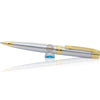 Sheaffer 300 Brushed Chrome w/ Gold Trim Ballpoint Pen-Pen Boutique Ltd