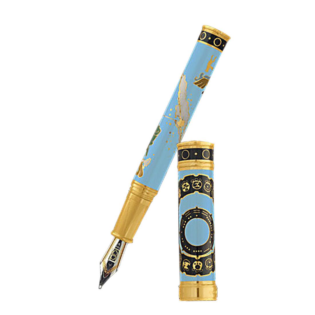 David Oscarson 2012 End of Days Fountain Pen - Azure Blue - Pen Boutique Ltd