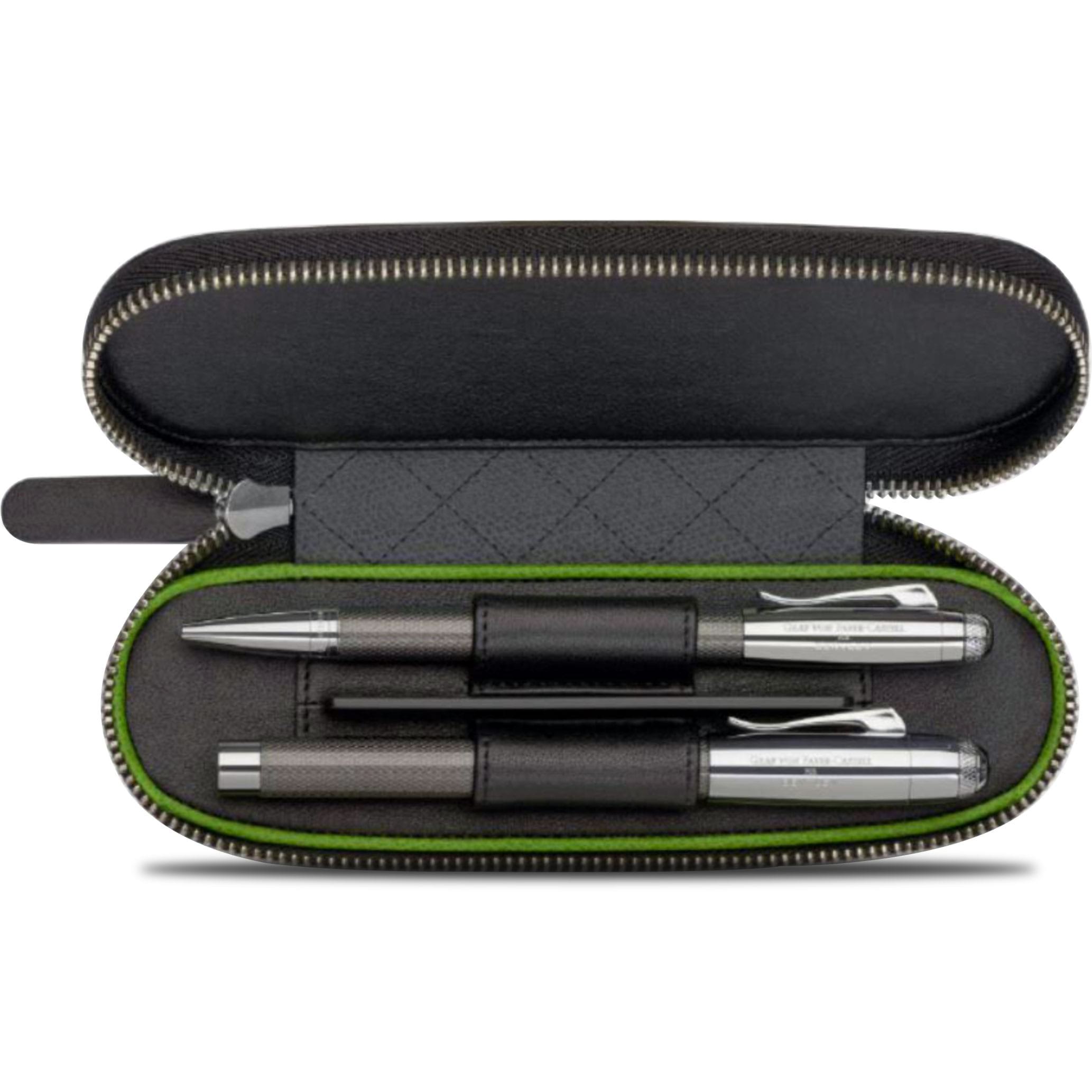 Graf von Faber-Castell Bentley Leather Case - 2 Pens - Pen Boutique Ltd