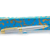 Sheaffer 300 Brushed Chrome w/ Gold Trim Ballpoint Pen-Pen Boutique Ltd