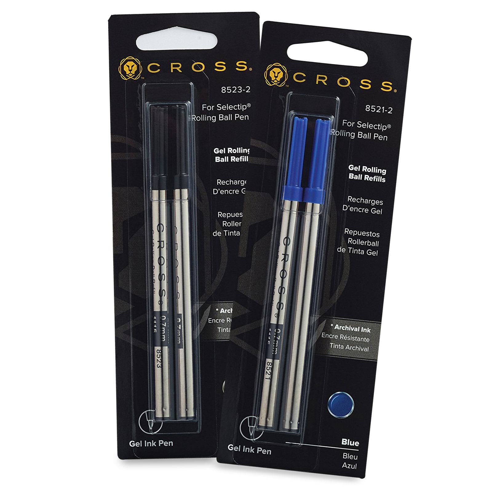 Cross Selectip Gel Rollerball Refill - Fine 0.5mm (Dual Pack) - Pen Boutique Ltd
