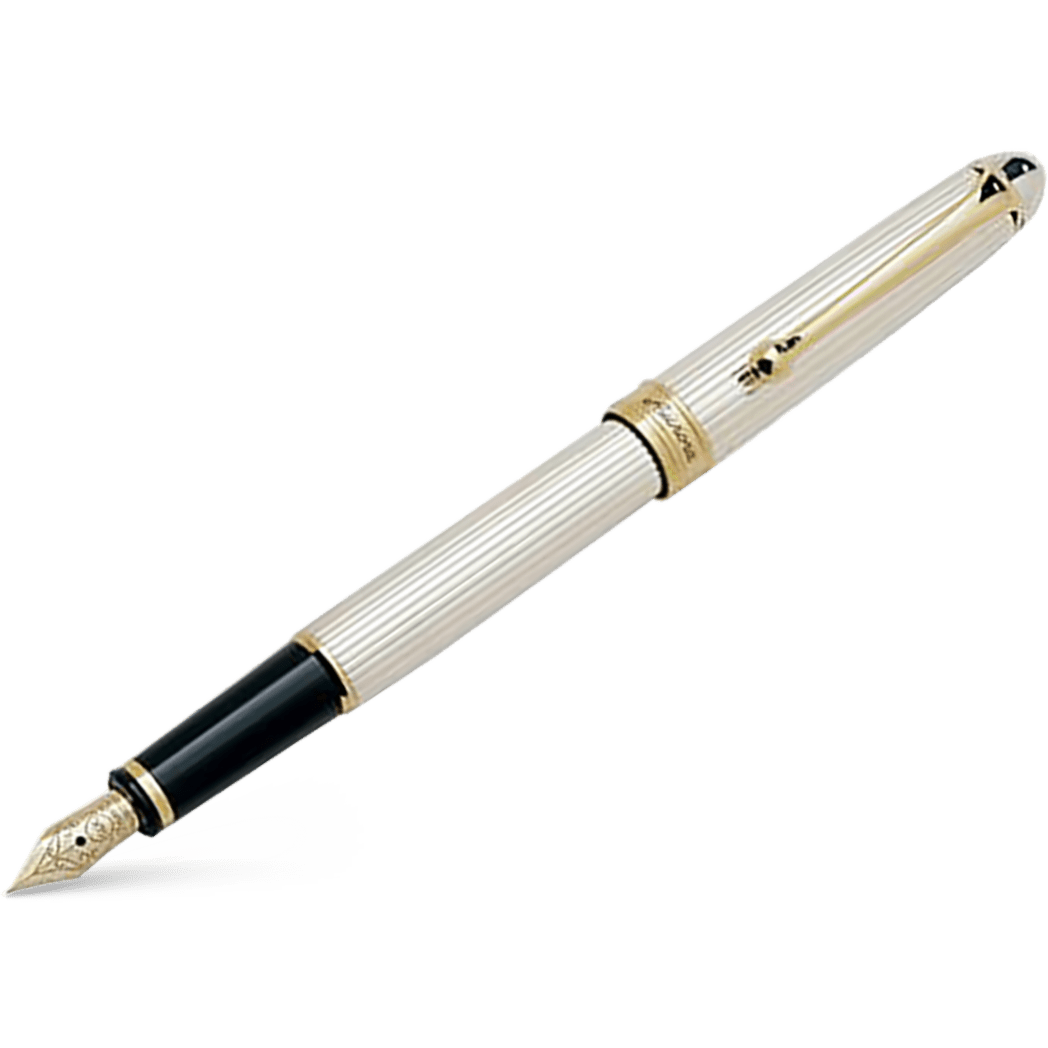 Aurora 88 Fountain Pen - Solid Sterling Silver - Medium - Pen Boutique Ltd