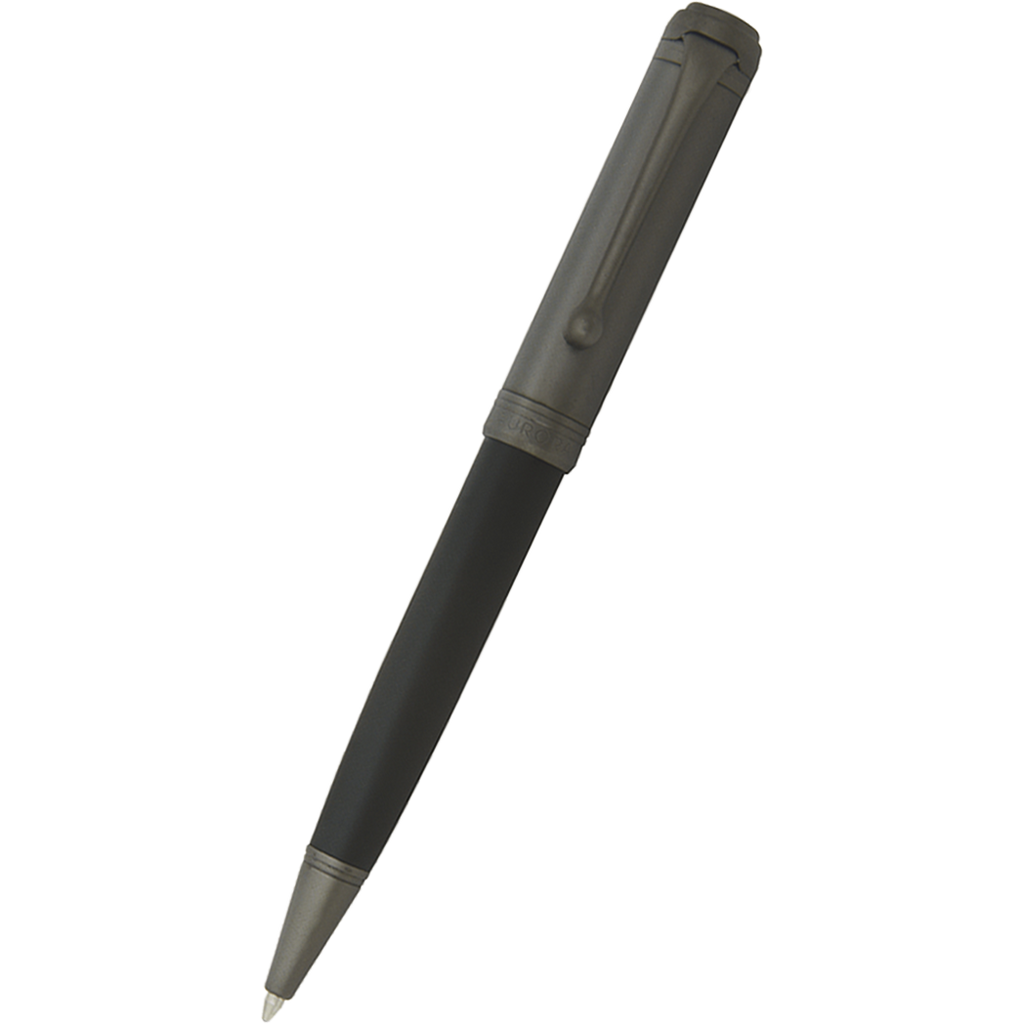 Aurora Talentum Ballpoint Pen - Black - Ruthenium Trim-Pen Boutique Ltd