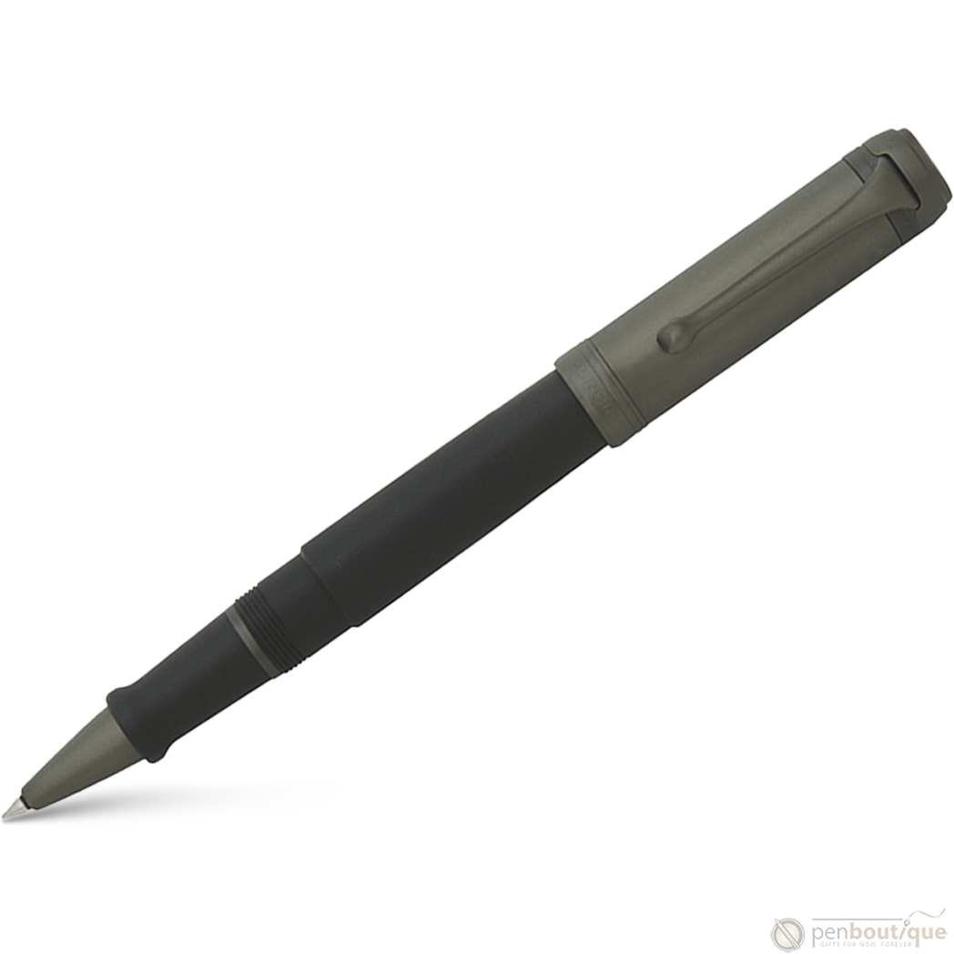 Aurora Talentum Rollerball Pen - Black - Ruthenium Trim-Pen Boutique Ltd