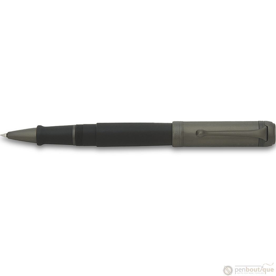Aurora Talentum Rollerball Pen - Black - Ruthenium Trim-Pen Boutique Ltd