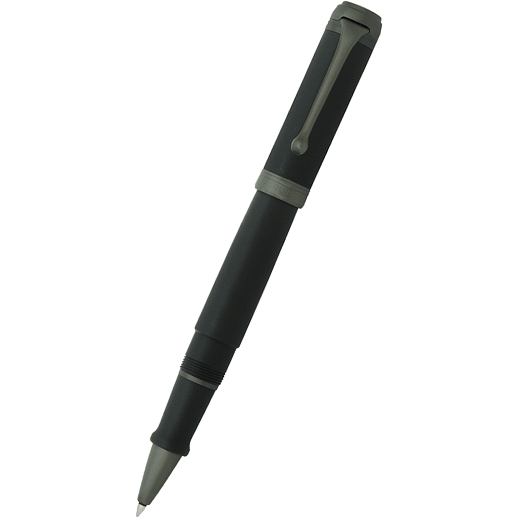 Aurora Talentum Rollerball Pen - Black - Ruthenium Trim - Pen Boutique Ltd