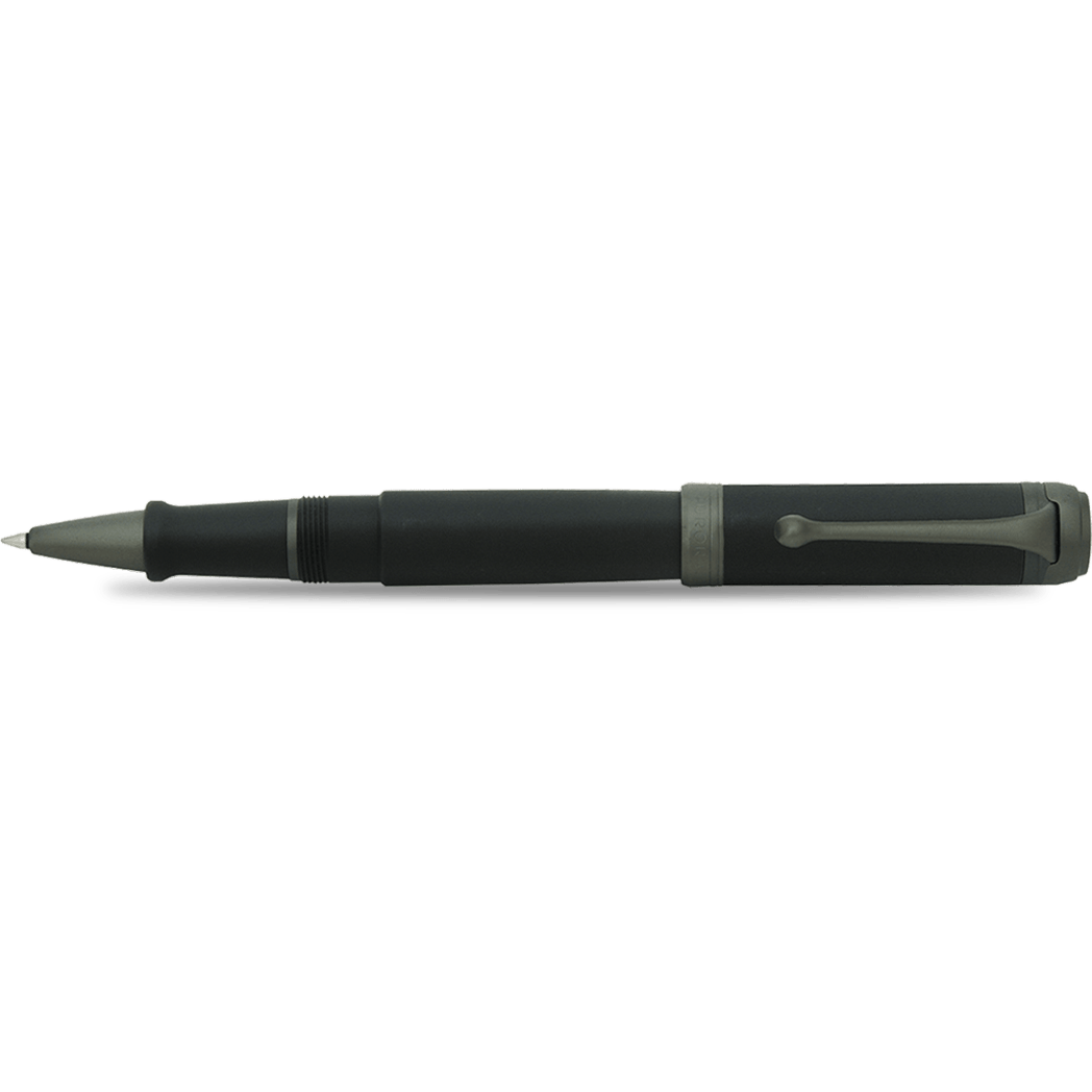 Aurora Talentum Rollerball Pen - Black - Ruthenium Trim - Pen Boutique Ltd