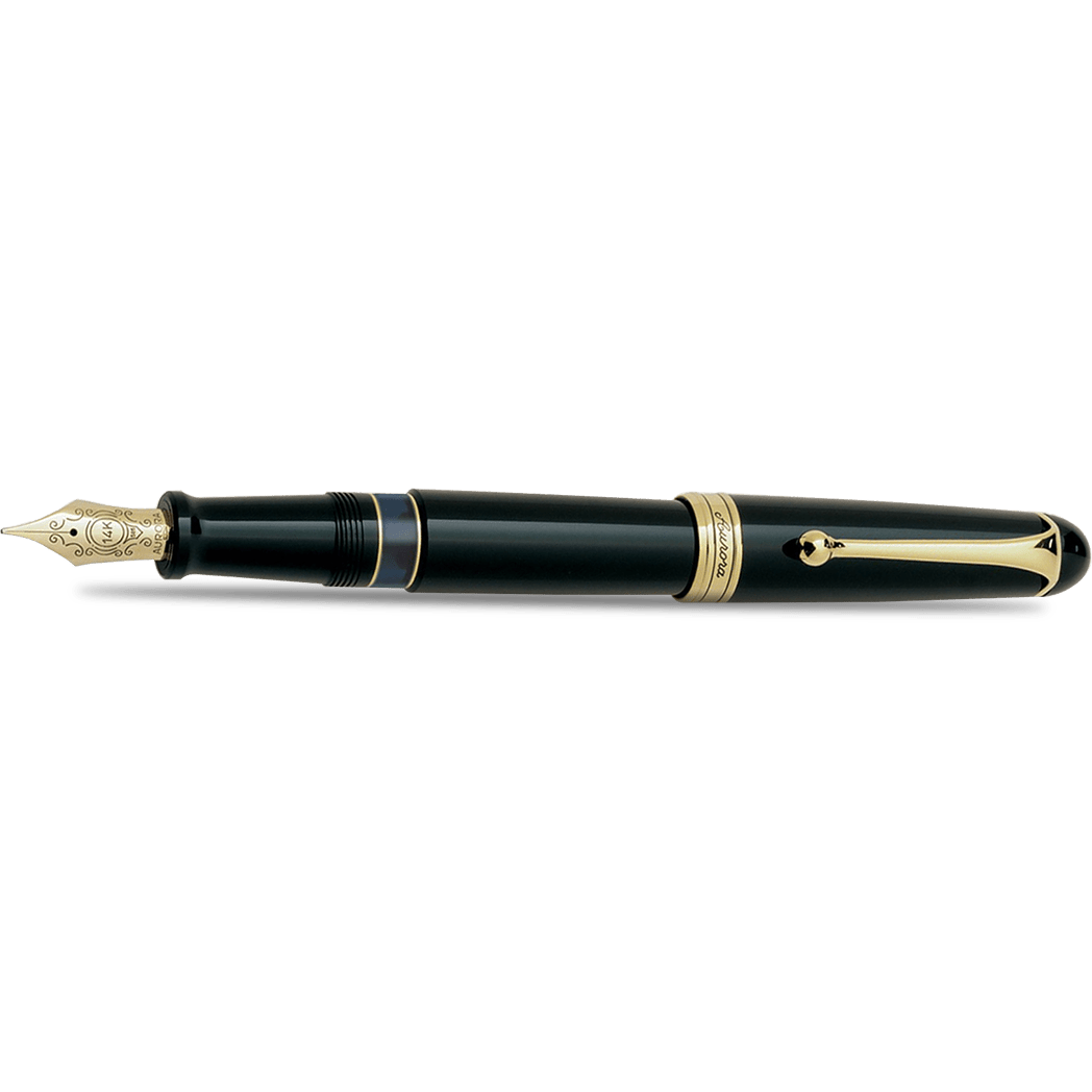 Aurora 88 Fountain Pen - Black - Gold Trim (Limited Edition) - Pen Boutique Ltd