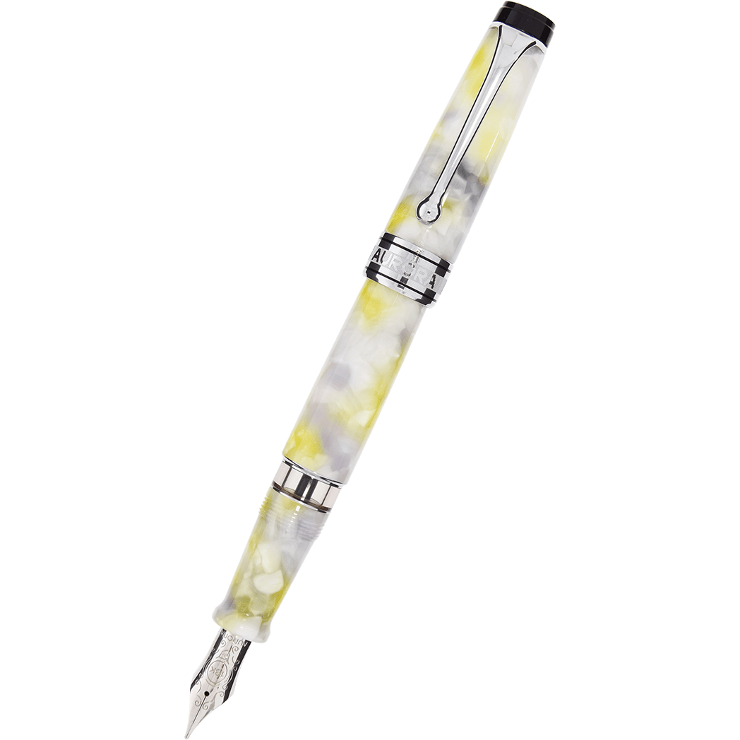 Aurora Optima Fountain Pen - Luce Bianca Caleidoscope - Pen Boutique Ltd