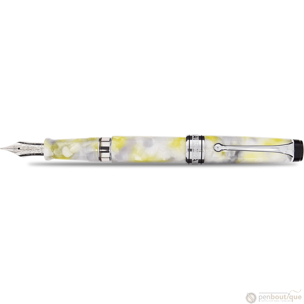 Aurora Optima Fountain Pen - Luce Bianca Caleidoscope - Pen Boutique Ltd