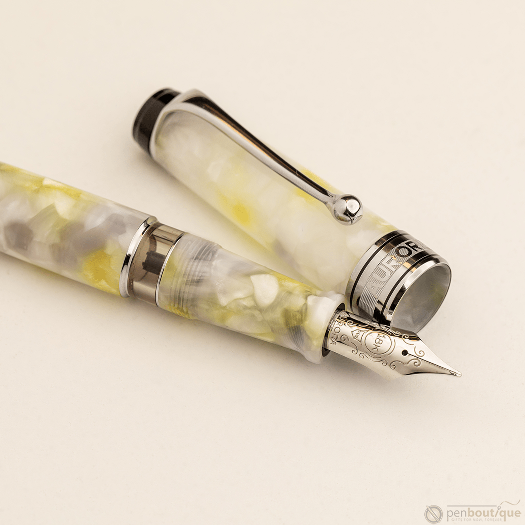 Aurora Optima Fountain Pen - Luce Bianca Caleidoscope - Pen Boutique Ltd