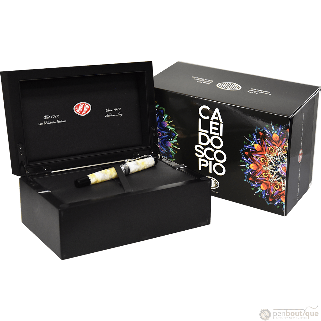 Aurora Optima Fountain Pen - Luce Bianca Caleidoscope - Pen Boutique Ltd