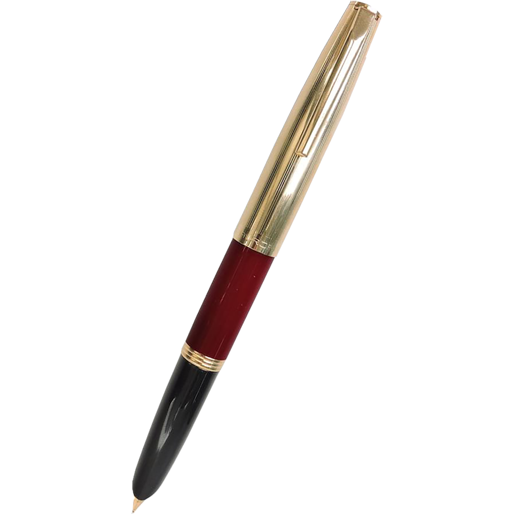 Aurora Duo Cart Fountain Pen - Burgundy - Medium-Pen Boutique Ltd