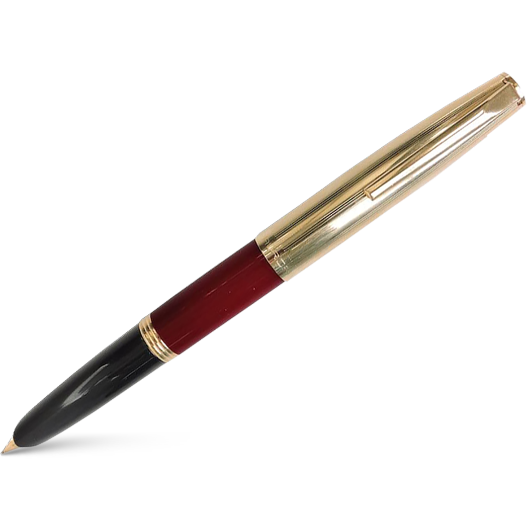 Aurora Duo Cart Fountain Pen - Burgundy - Medium-Pen Boutique Ltd
