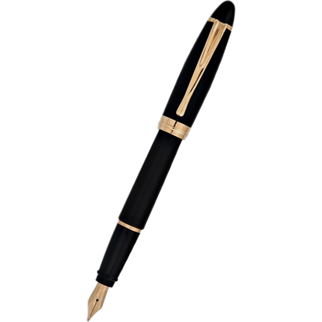 Aurora Ipsilon Fountain Pen - Satin Black - Rose Gold Trim - Pen Boutique Ltd