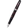 Aurora Optima Auroloide Fountain Pen - Burgundy - Silver Trim - Pen Boutique Ltd