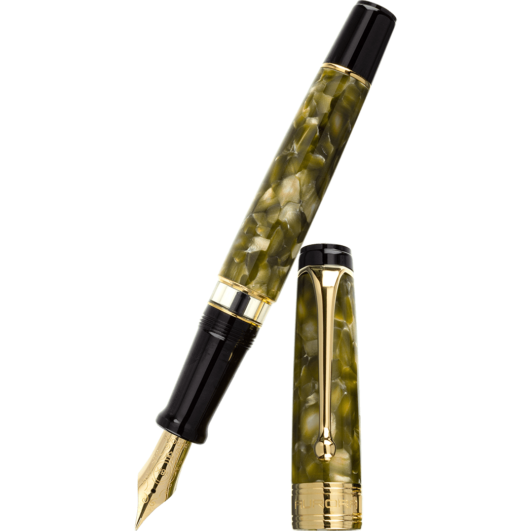 Aurora Optima Fountain Pen - Limited Edition - Oliva - Pen Boutique Ltd