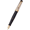 Aurora Optima Fountain Pen - Black - Sterling Silver Cap - Pen Boutique Ltd