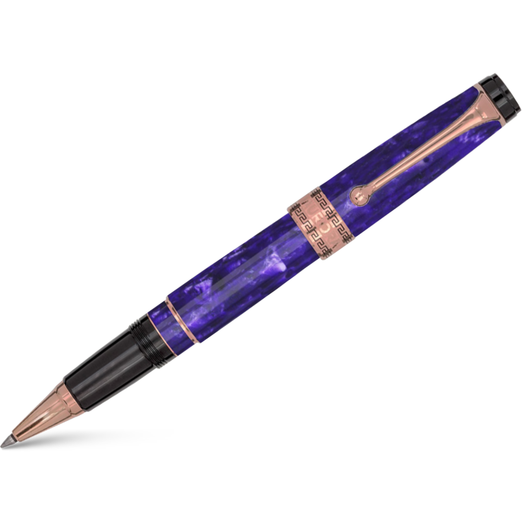 Aurora Optima Rollerball Pen - Marbled Purple Auroloide-Pen Boutique Ltd
