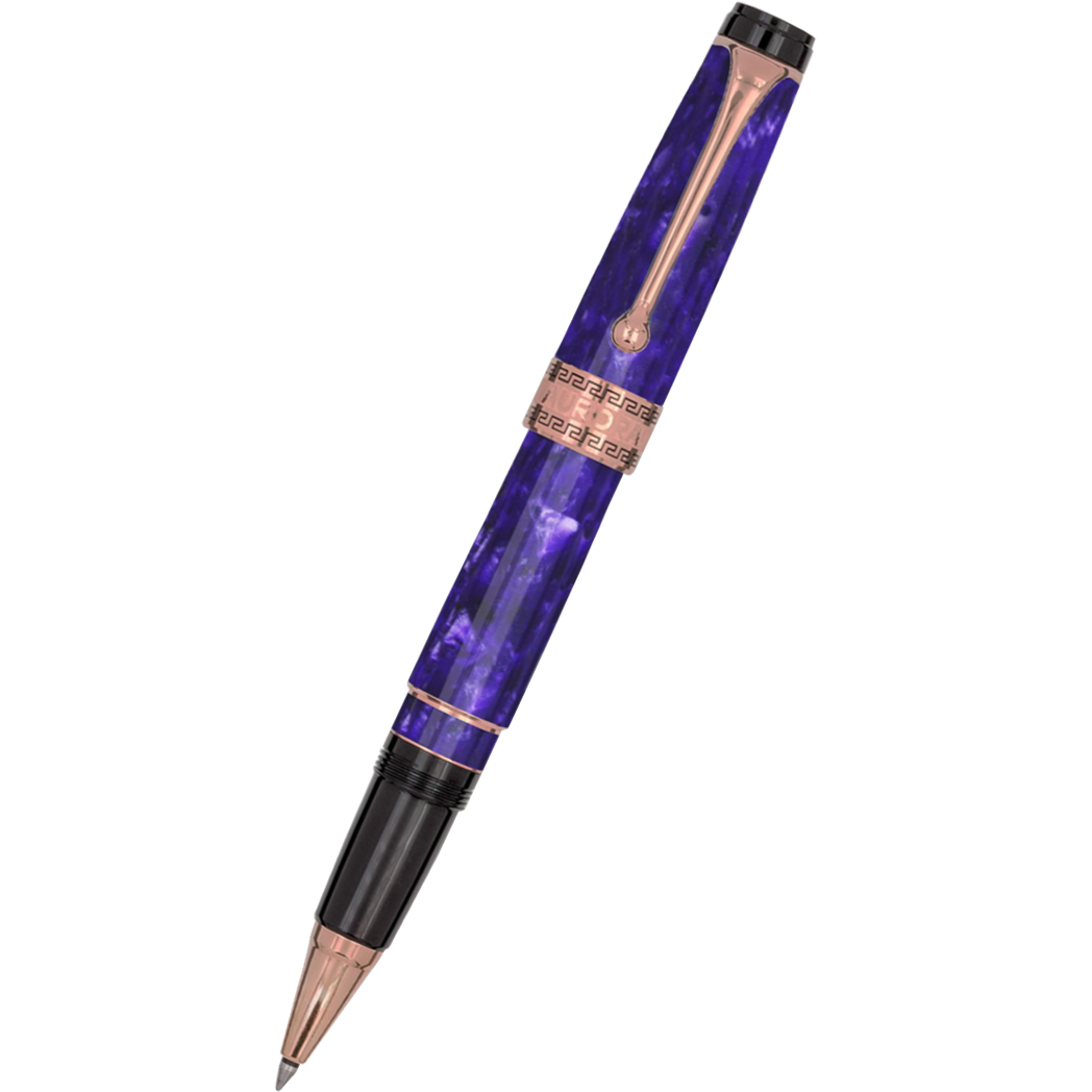 Aurora Optima Rollerball Pen - Marbled Purple Auroloide-Pen Boutique Ltd