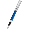 Aurora TU Fountain Pen - Blue - Chrome Trim - Medium Nib - Pen Boutique Ltd