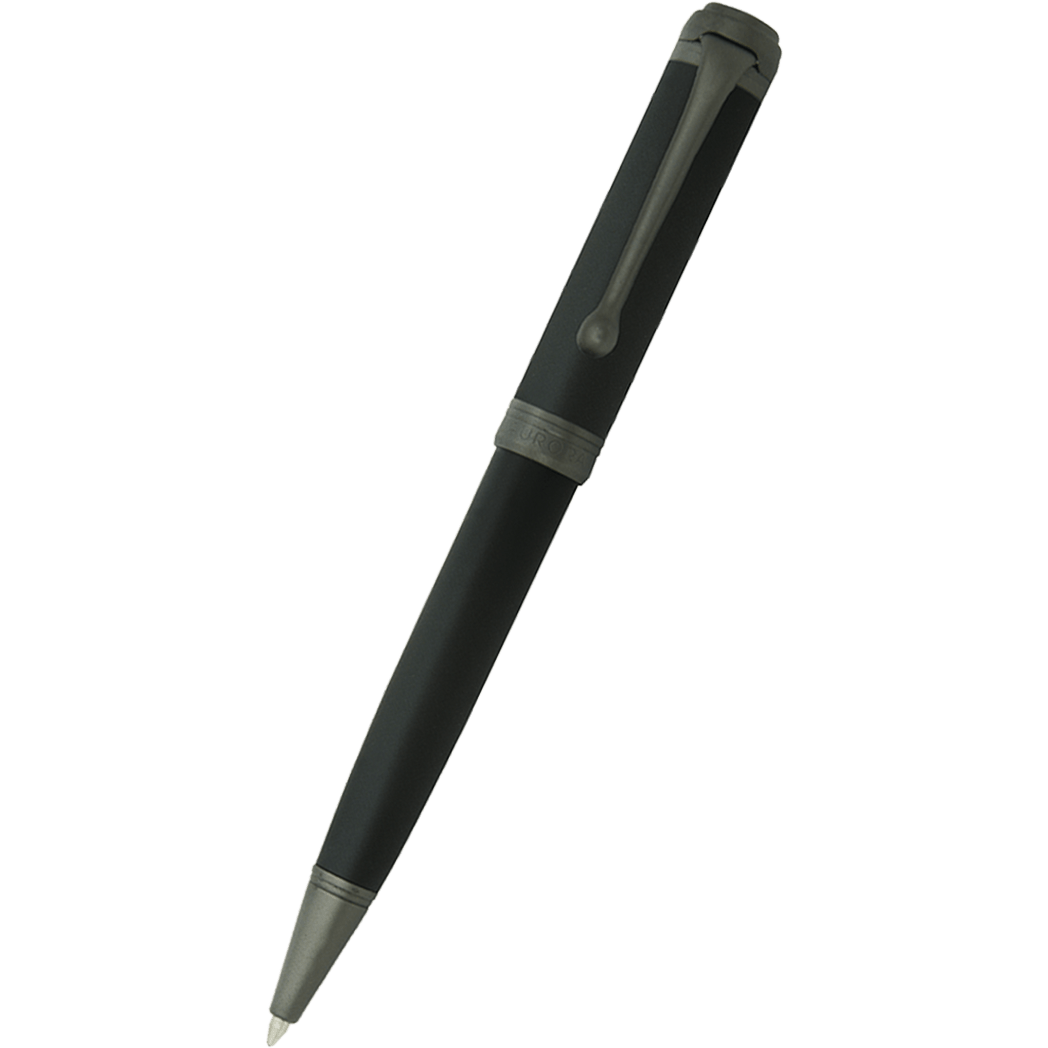 Aurora Talentum Ballpoint Pen - Black - Ruthenium Trim - Pen Boutique Ltd