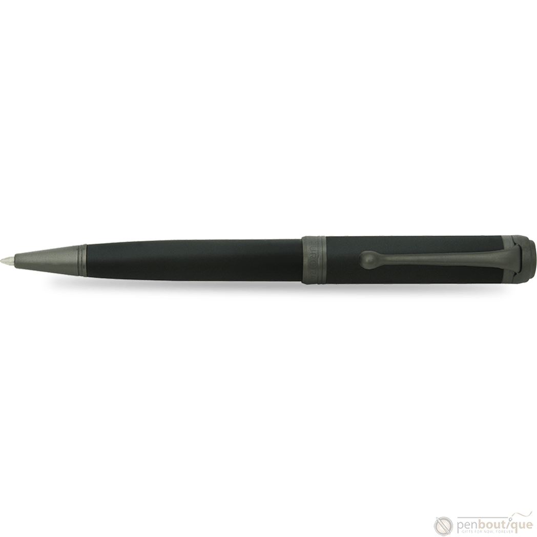 Aurora Talentum Ballpoint Pen - Black - Ruthenium Trim - Pen Boutique Ltd