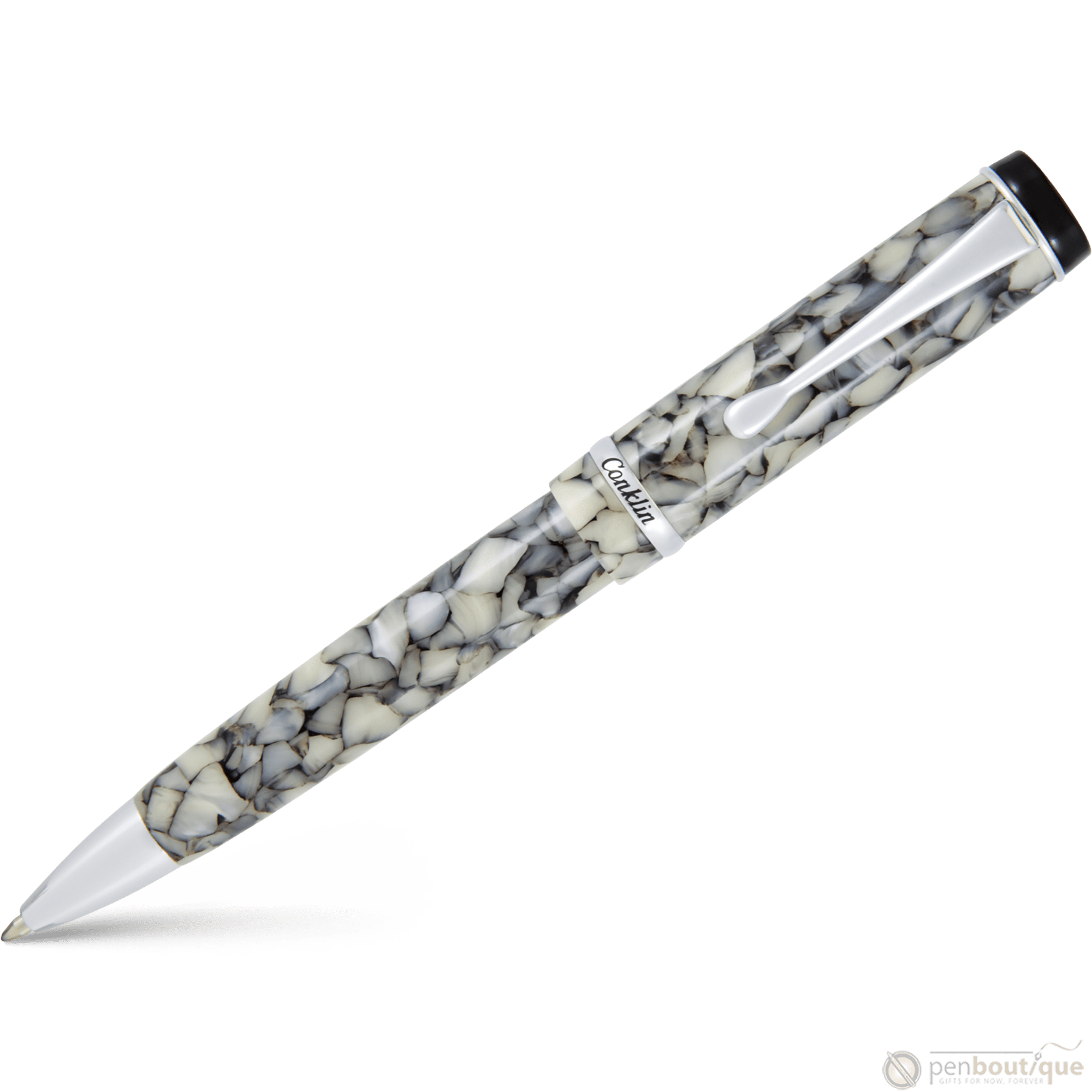 Conklin Duragraph Ballpoint Pen - Cracked Ice - Pen Boutique Ltd