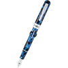 Conklin Mark Twain Crescent Filler Fountain Pen - Vintage Blue - Chrome Trim - Pen Boutique Ltd