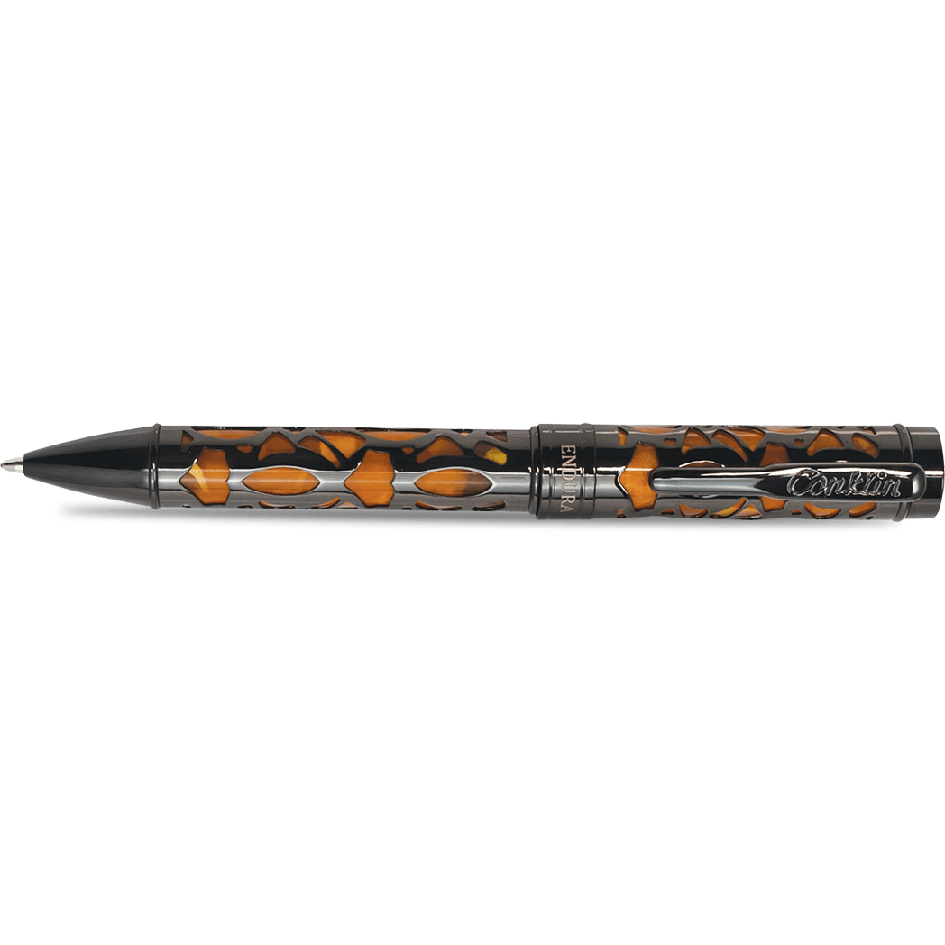 Conklin Endura Ballpoint Pen - Deco Crest Orange - Pen Boutique Ltd