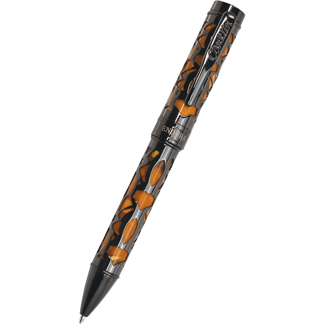 Conklin Endura Ballpoint Pen - Deco Crest Orange - Pen Boutique Ltd